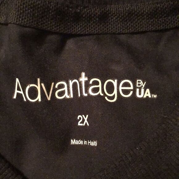 Uniform Advantage 2X Black Three Snap Front Short Sleeve Uniform Top - Picture 9 of 10